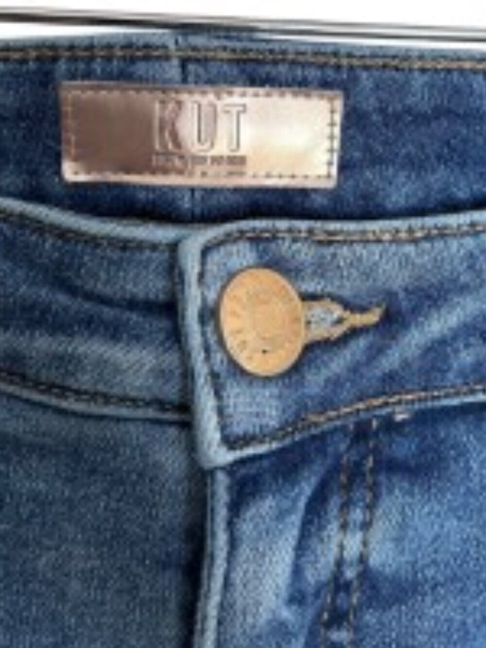 Kut from the Kloth Reese Fab Ab Ankle Straight Leg Jeans 16W - Picture 2 of 4